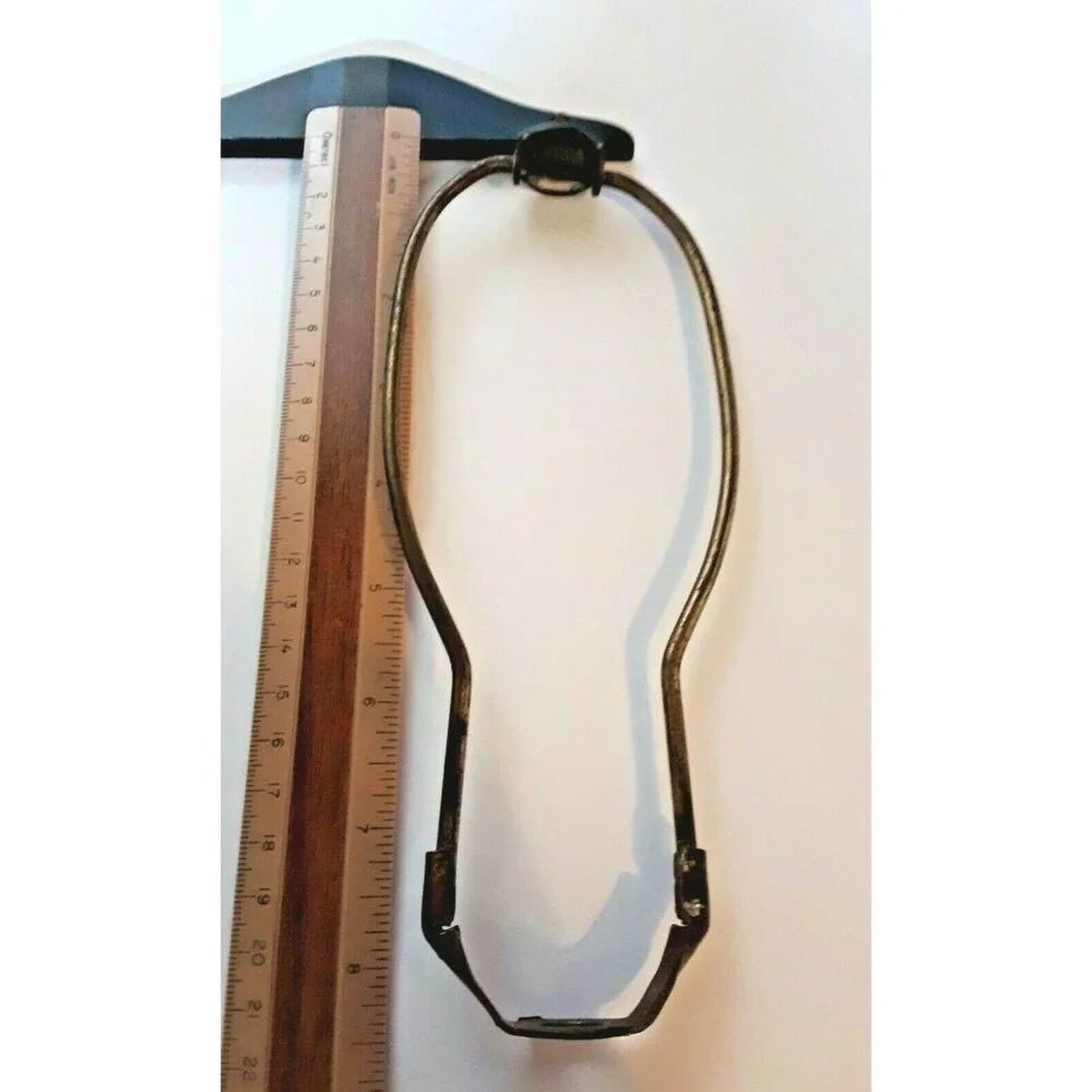 lamp Harp with saddle Antique Brass Finish 8 inch